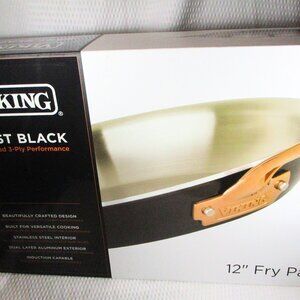Viking Cast Black 3-Ply Performance - 12" Fry Pan Stainless Steel, Copper Handle